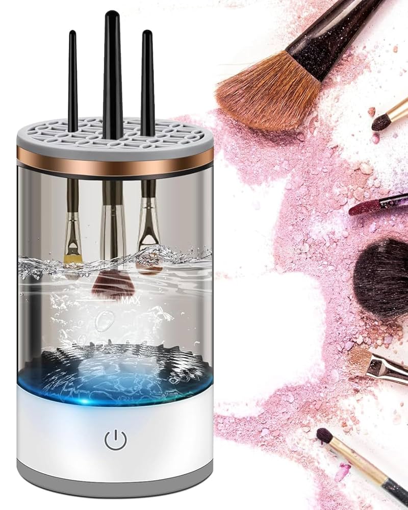 Máquina limpiadora de brochas de maquillaje